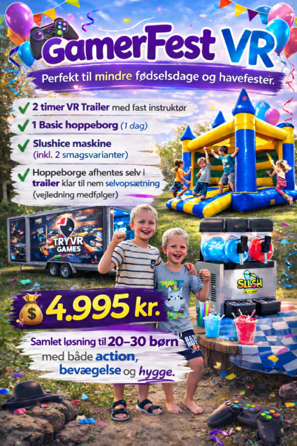 GamerFest VR👉 Et kæmpe hit til gamer-fødselsdage.
