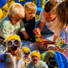 🍌 BANANA MISSION – Børnefødselsdag med Hoppeborg