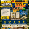 🍌 BANANA MISSION – Børnefødselsdag med Hoppeborg