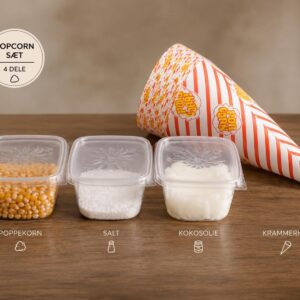 Popcorn-sæt til 25-100 personer